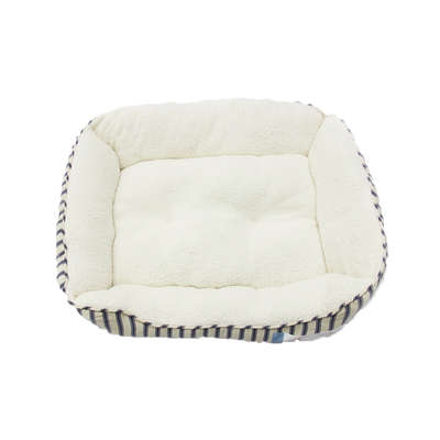 Cama Petco Harmony Pelúcia de Carneiro Listrada para Cães e Gatos