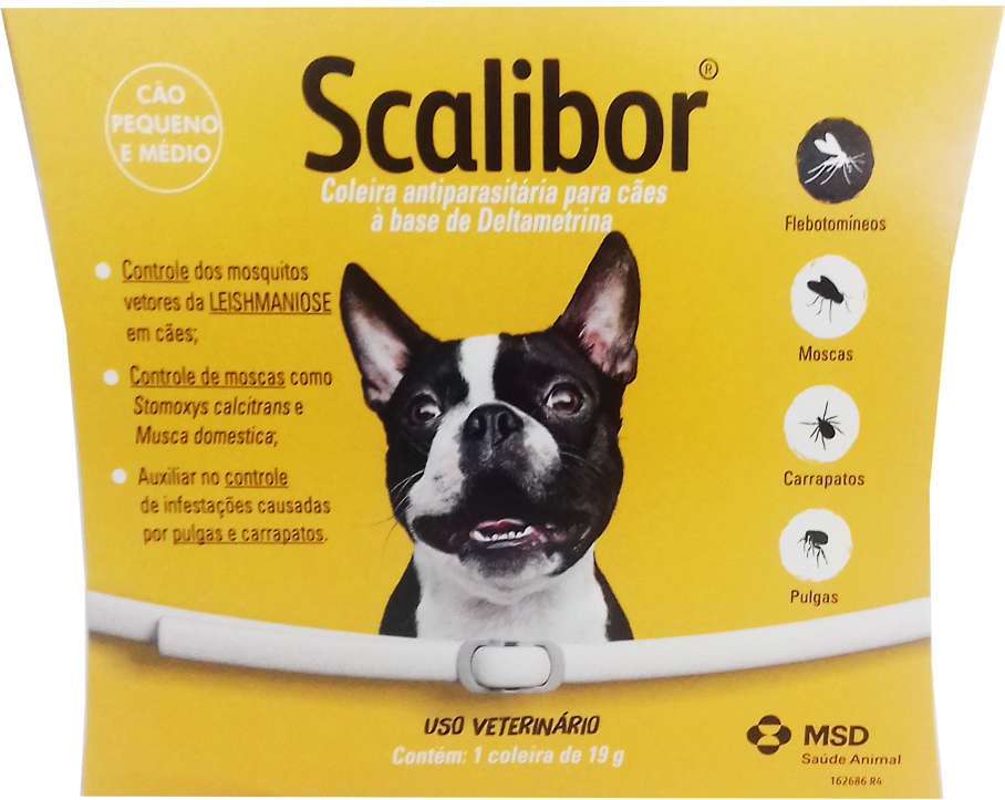 Coleira Antiparasitário MSD Scalibor Tam. P - 48 cm