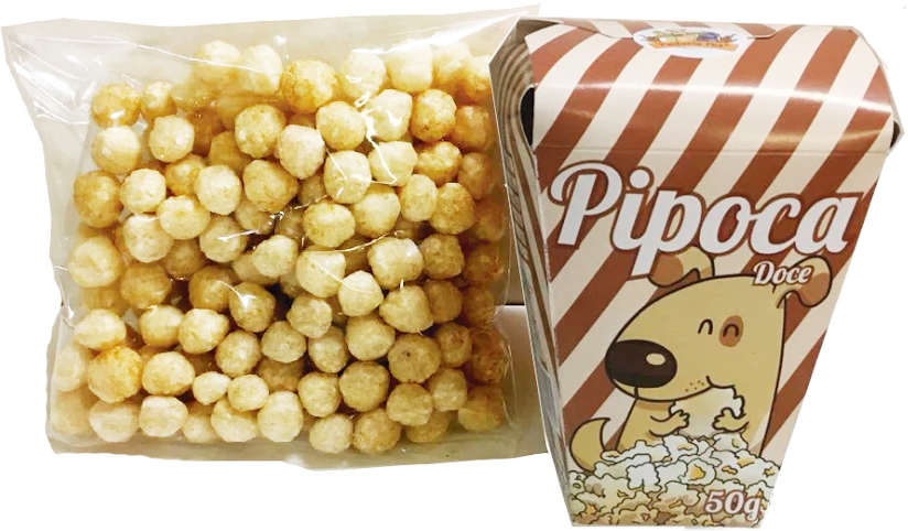 Pipoca Doce Padaria Pet Sabor Leite para Cães - Pipoca Doce