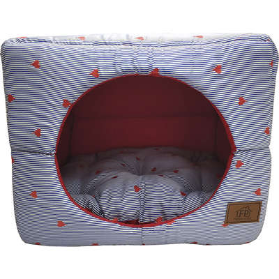 Cama 2 em 1 Fábrica Pet Túnel Coração