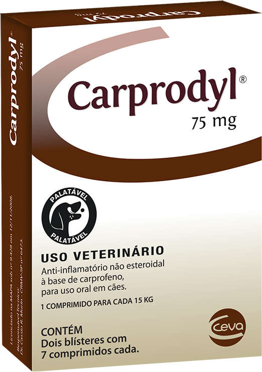 Anti-Inflamatório Ceva Carprodyl para Cães - 75 mg