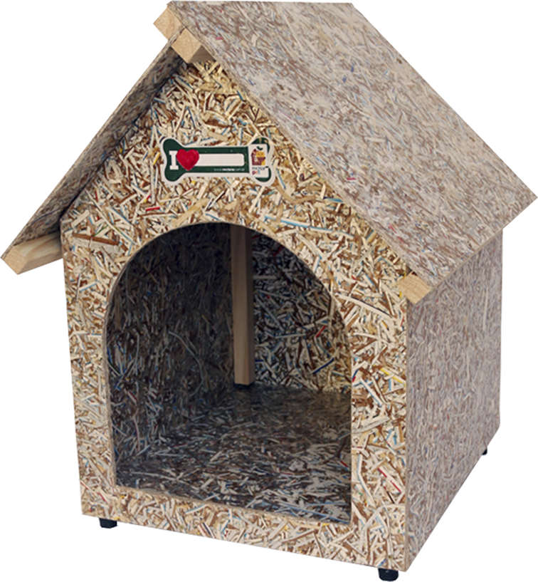 Casinha Chalé Ecológica Recriar Pet Natural - Tam. 01