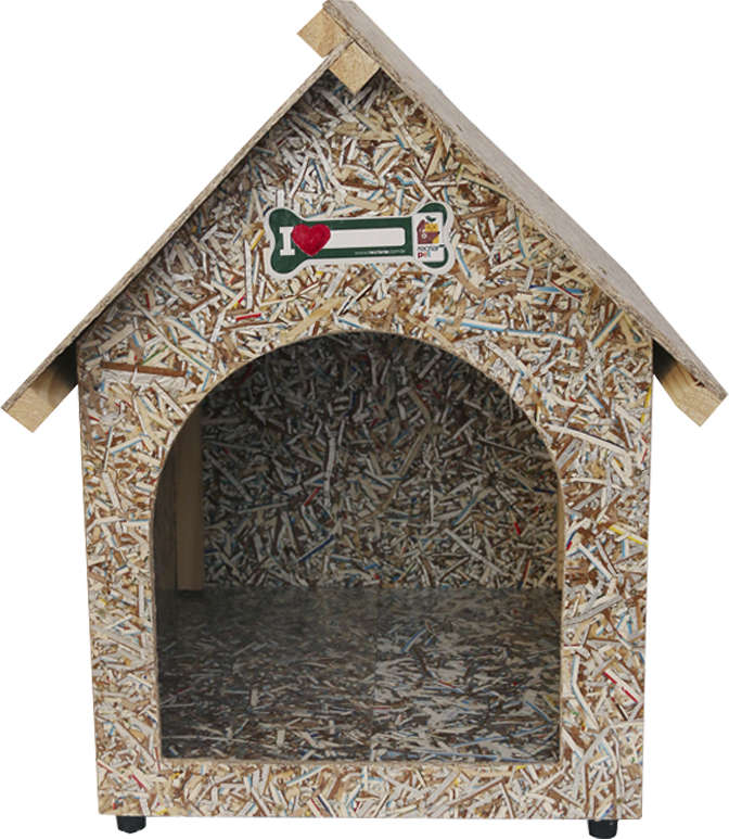 Casinha Chalé Ecológica Recriar Pet Natural - Tam. 01