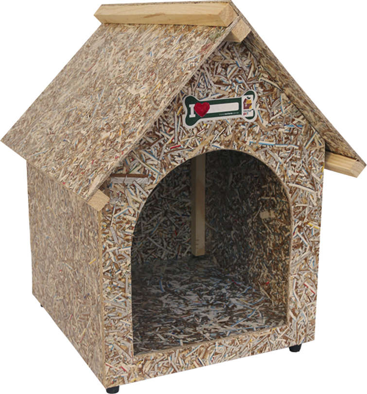 Casinha Chalé Ecológica Recriar Pet Natural - Tam. 01