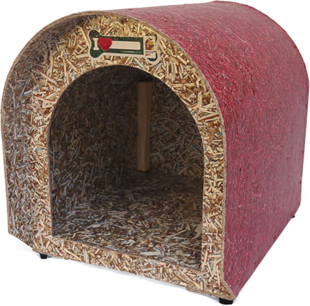 Casinha Iglu Ecológica Recriar Pet Vermelha - Tam. 05