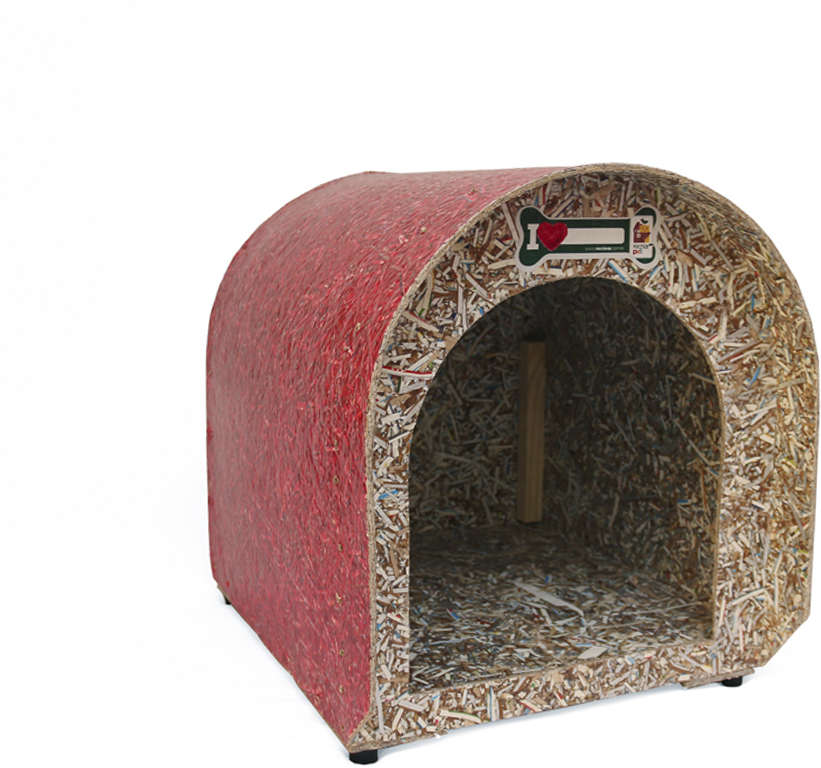 Casinha Iglu Ecológica Recriar Pet Vermelha - Tam. 05