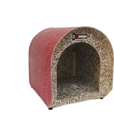 Casinha Iglu Ecológica Recriar Pet Vermelha