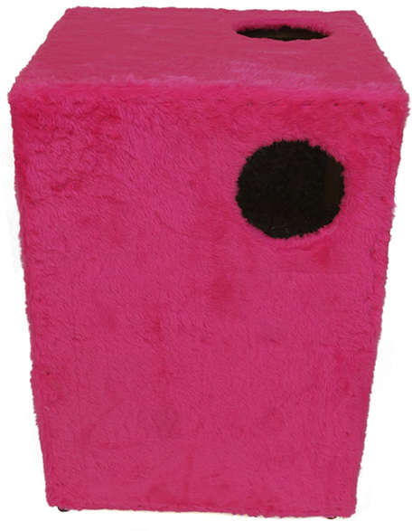 Toca Ecológica Recriar Pet 2 Andares Rosa para Gatos - Rosa