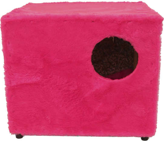 Toca Ecológica Recriar Pet Simples Rosa para Gatos - Rosa