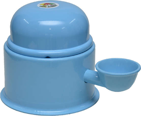 Bebedouro Vida Mansa Alumínio Azul Claro para Raças Pequenas - 700 mL