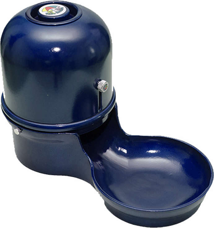 Comedouro Vida Mansa Alumínio Azul para Raças Médias e Pequenas - 1,5 L