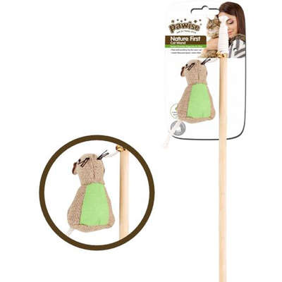 Brinquedo Pawise Linha Nature Varinha com Rato