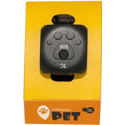 Rastreador Pet DL para Animais de Estimação GPS Via APP Android/iOS (GX250PRE) Preto