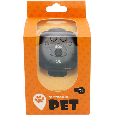 Rastreador Pet DL para Animais de Estimação GPS Via APP Android/iOS (GX250PRE) Preto