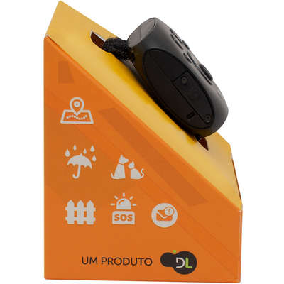 Rastreador Pet DL para Animais de Estimação GPS Via APP Android/iOS (GX250PRE) Preto