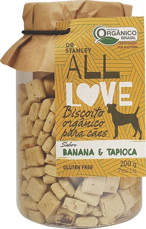 Biscoito All Love para Cães Sabor Banana e Tapioca - 200g