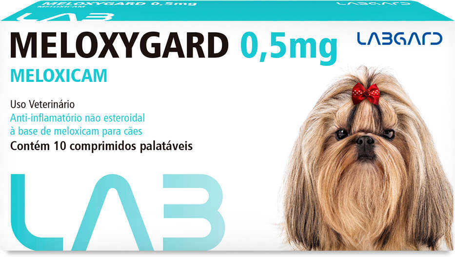 Anti-inflamatório Labgard Meloxygard 0,5 mg para Cães de Raças Pequenas - 10 Comprimidos