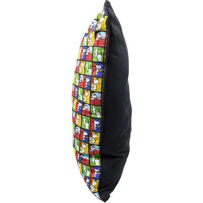 Almofadão Preto Zooz Pets Snoopy Quadrinho