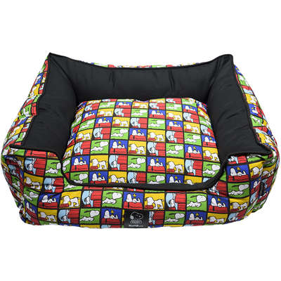 Cama Preta Zooz Pets Snoopy Quadrinhos