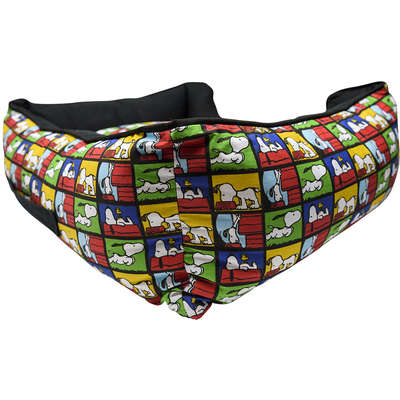 Cama Preta Zooz Pets Snoopy Quadrinhos