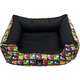 Cama Preta Zooz Pets Snoopy Quadrinhos