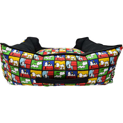 Cama Preta Zooz Pets Snoopy Quadrinhos