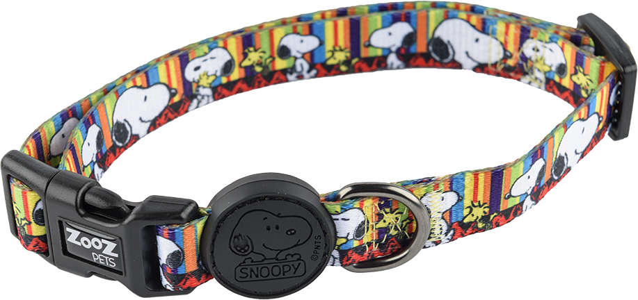 Coleira Zooz Pets Snoopy Stripe - Tam. P