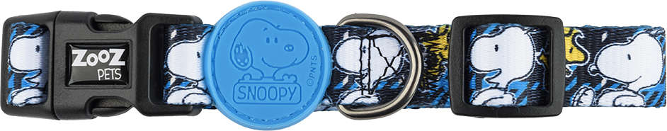 Coleira Zooz Pets Snoopy Xablue - Tam. G
