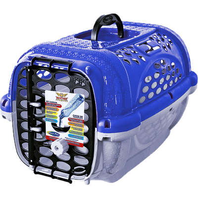 Caixa de Transporte Plast Pet Panther Pop - Azul