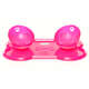 Kit Truqys Pets Jogo Americano Osso + 02 Comedouros Inclinados - Rosa