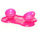 Kit Truqys Pets Jogo Americano Osso + 02 Comedouros Inclinados - Rosa