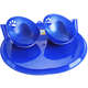 Kit Truqys Pets Jogo Americano Gato + 02 Comedouros Inclinados - Azul