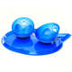 Kit Truqys Pets Jogo Americano Gato + 02 Comedouros Inclinados - Azul