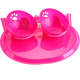 Kit Truqys Pets Jogo Americano Gato + 02 Comedouros Inclinados - Rosa