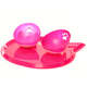Kit Truqys Pets Jogo Americano Gato + 02 Comedouros Inclinados - Rosa