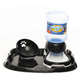 Kit Truqys Pets Bandeja Design+ Bebedouro Automático + Comedouro Inclinado - Preto