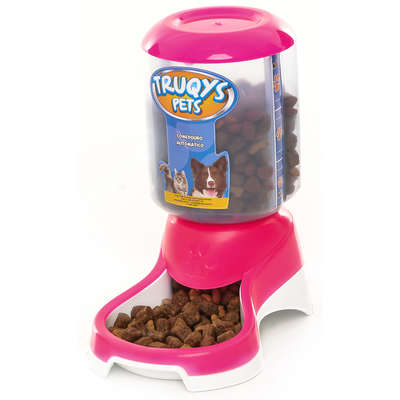 Comedouro Automático Truqys Pets Rosa com Galão