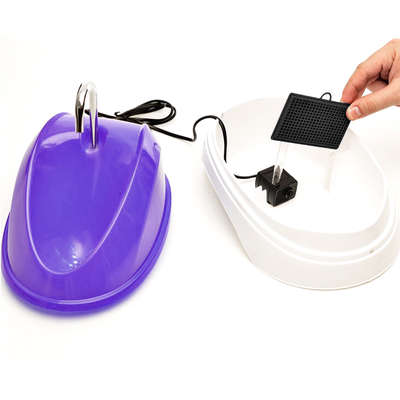 Bebedouro Automático Truqys Pets Fonte Elétrica - Roxo