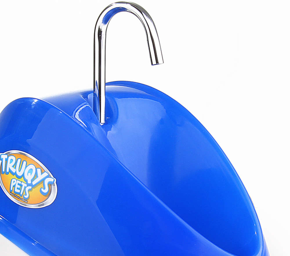 Bebedouro Automático Truqys Pets Fonte Elétrica Azul - Bivolt