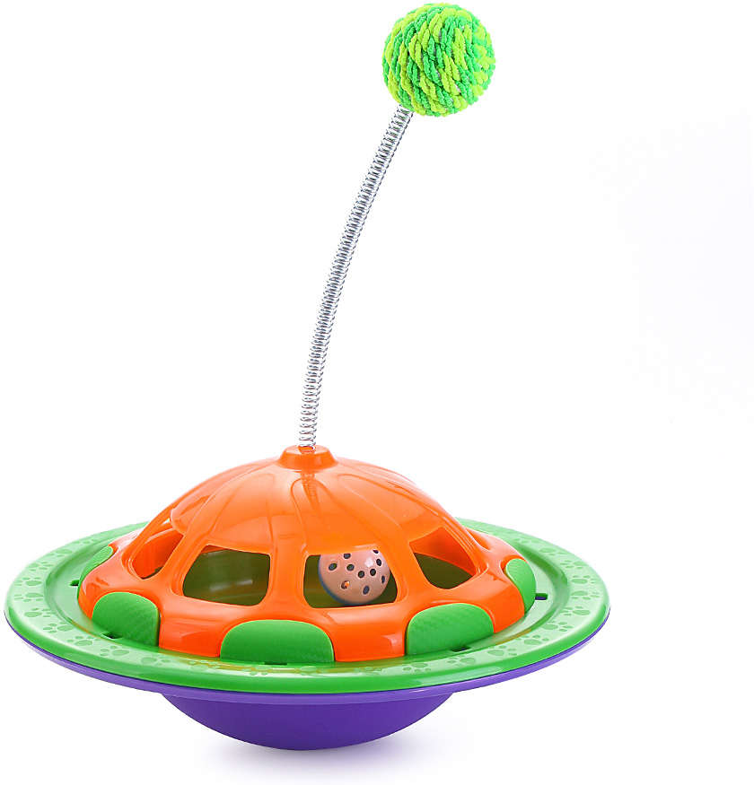 Brinquedo Truqys Pets Nav Cat - Verde com Laranja - Tam. Único