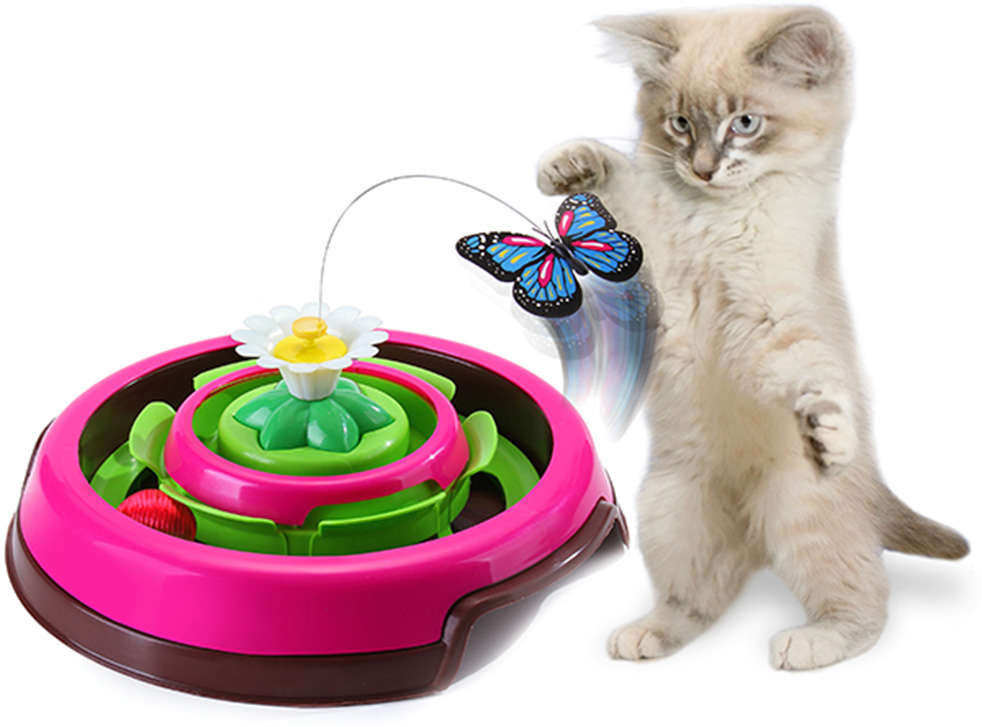 Brinquedo Truqys Pets Cat Spin - Rosa