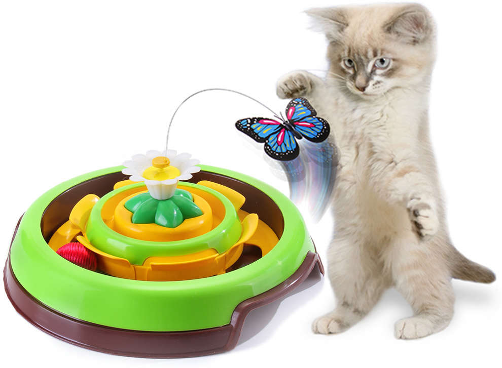 Brinquedo Truqys Pets Cat Spin - Verde