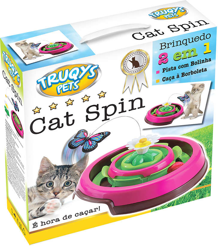 Brinquedo Truqys Pets Cat Spin - Verde