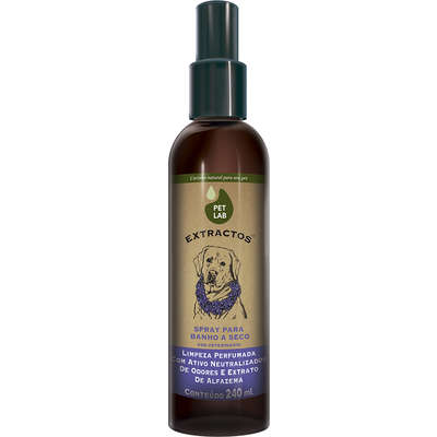Banho a Seco PetLab Extractos Spray Alfazema para Cães