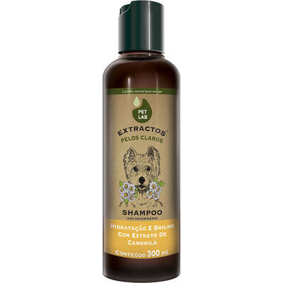 Shampoo PetLab Extractos Pelos Claros Camomila para Cães