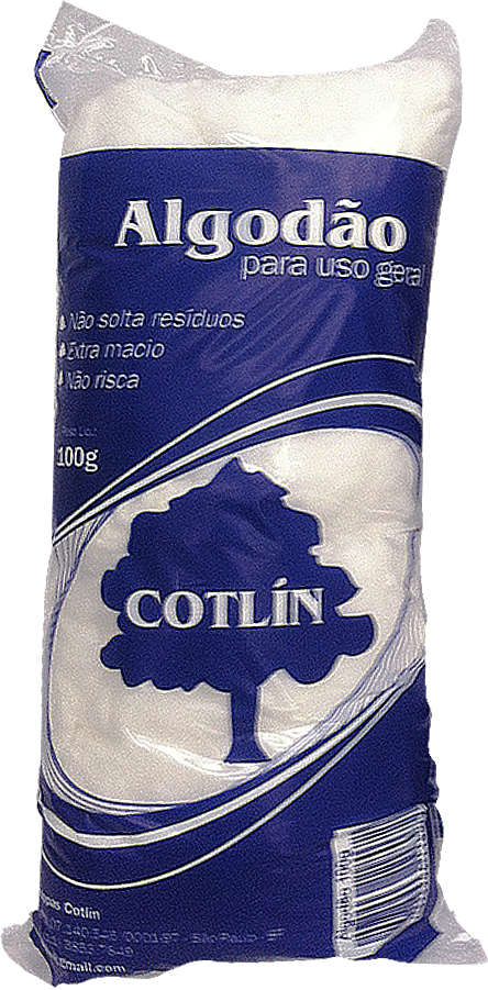 Algodão Cotlin Alvejado para Uso Geral - 100 g