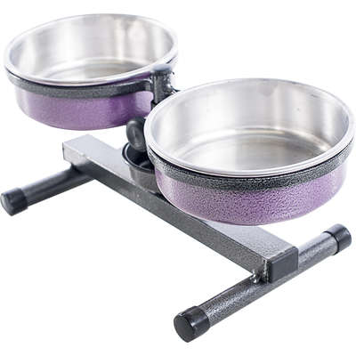 Comedouro Ajustável NF Pet Sistema Antiformiga Lilás