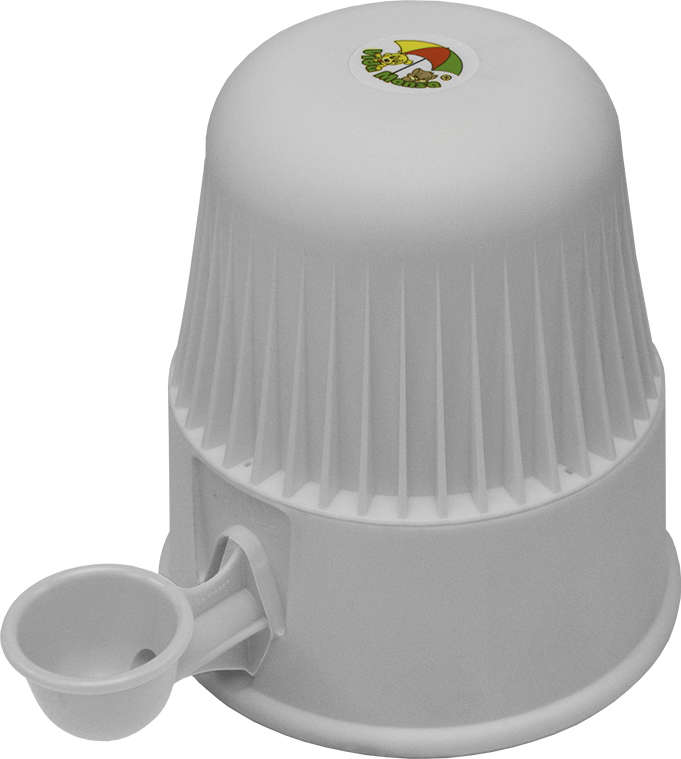 Bebedouro Vida Mansa Light Polipropileno PP Branco para Raças Pequenas - 2 Litros