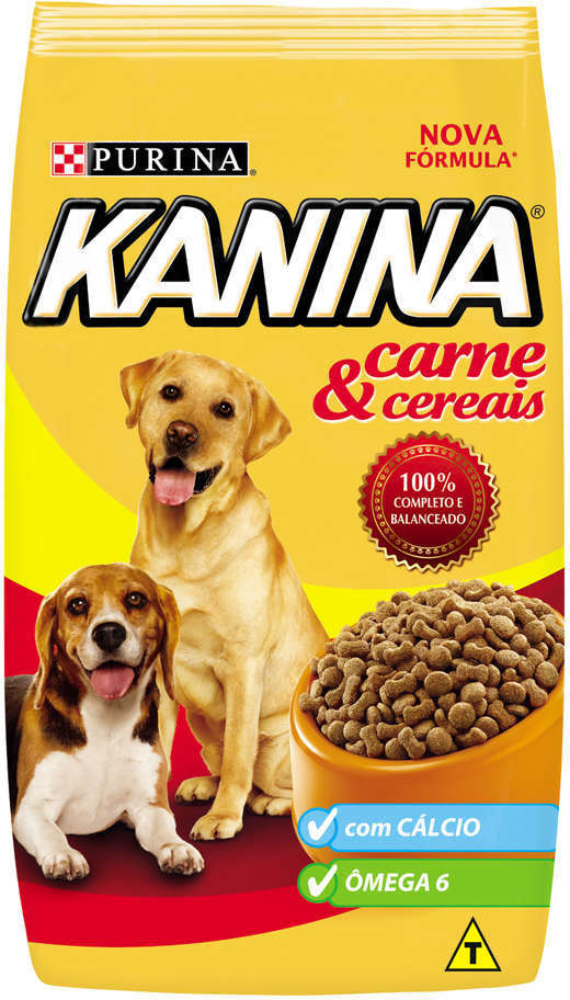 Ração Seca Nestlé Purina Kanina Carne e Cereais para Cães Adultos - 15Kg