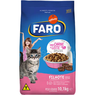 Ração Affinity Faro Carne e Leite para Gatos Filhotes